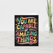 You Are Capable Of Amazing Things  Kaart (Voorkant)