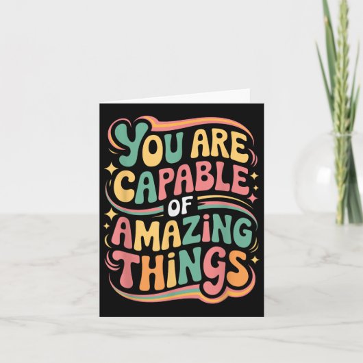 You Are Capable Of Amazing Things  Kaart (Voorkant)