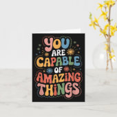 You Are Capable Of Amazing Things  Kaart (Gele Bloem)
