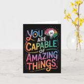 You Are Capable Of Amazing Things Kaart (Gele Bloem)