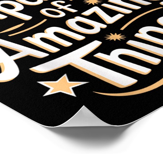 You Are Capable Of Amazing Things  Poster (Hoek)