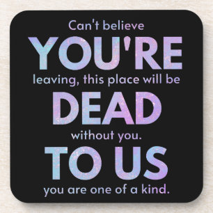 You Are Dead to Us! - R.I.P. Beheer!: Coworker Bier Onderzetter