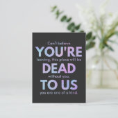 You Are Dead to Us! - R.I.P. Beheer!: Coworker Feestdagenkaart (Staand voorkant)