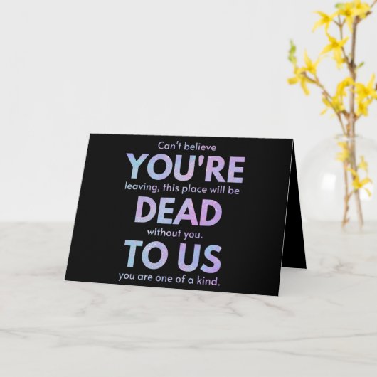 You Are Dead to Us! - R.I.P. Beheer!: Coworker Kaart (Gele Bloem)