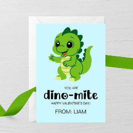 You Are Dino-Mite Kids Valentine Card Notitiekaartje