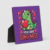 You Are Dino-Mite - Schattigee Dinosaurus Valentij Fotoplaat (Voorkant)