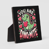 You Are Dino-Mite - Schattigee Dinosaurus Valentij Fotoplaat (Voorkant)