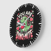 You Are Dino-Mite - Schattigee Dinosaurus Valentij Grote Klok (Hoek)