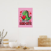 You Are Dino-Mite - Schattigee Dinosaurus Valentij Poster (Keuken)