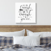 You Are Enough Canvas Afdruk (Insitu (Slaapkamer))