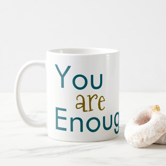You are Enough Coffee Mugs Koffiemok (Met donut)
