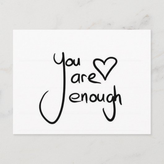 You are enough feestdagenkaart (Voorkant)