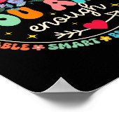 You Are Enough Floral Kind Love Peace Kindness Ins Poster (Hoek)