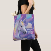 You Are Enough Herinnering Regenboog Eenhoorn Tote Bag (Dichtbij)