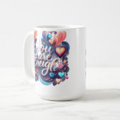 You Are Enough — Inspirational Affirmation Mug Koffiemok (Voorkant links)