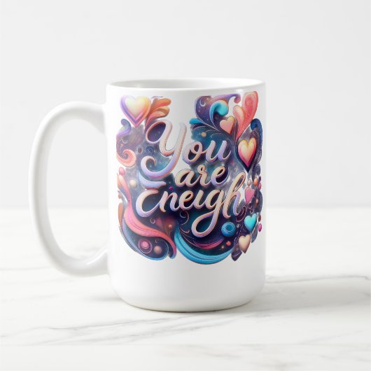 You Are Enough — Inspirational Affirmation Mug Koffiemok (Links)