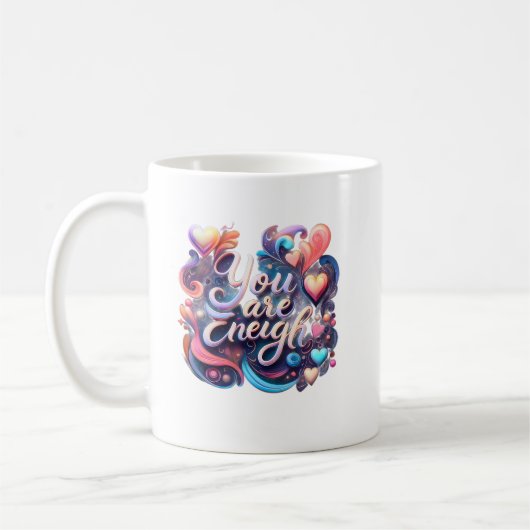 You Are Enough – Inspirational Quote Mug Koffiemok (Links)