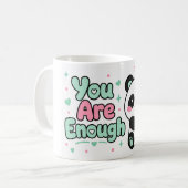 You Are Enough Kawaii Panda Mok (Voorkant links)