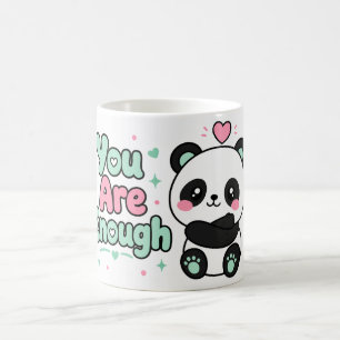 You Are Enough Kawaii Panda Mok