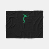 You Are Enough Mental Health Green Ribbon Suicide  Fleece Deken (Voorkant (Horizontaal))