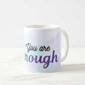 You Are Enough Mok | Minimaal Paars Design (Voorkant rechts)