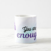 You Are Enough Mok | Minimaal Paars Design (Center)