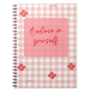 You Are Enough" Pink Motivational Journal   Notitieboek
