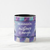 You Are Enough Reminder Rainbow Unicorn Mok (Midden)