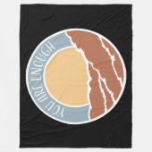 You Are Enough Self Love Motivational Quote Logo Fleece Deken (Voorkant)