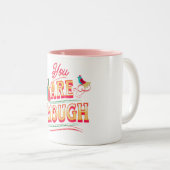 You Are Enough Tweekleurige Koffiemok (Voorkant rechts)