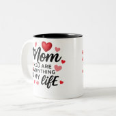 you are everything mom tweekleurige koffiemok (Voorkant links)