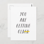 you are getting old er briefkaart (Voorkant / Achterkant)
