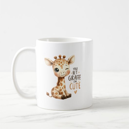 You Are Giraffe Cute Sweet Art Koffiemok (Links)