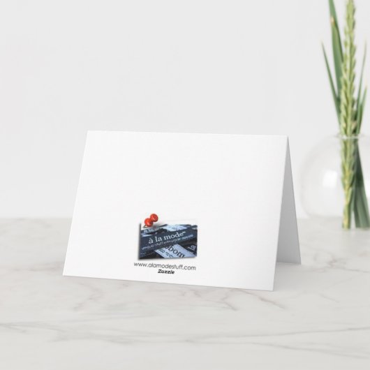 You are here card kaart (Achterkant)