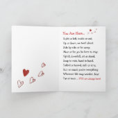 You Are Here Folded Greeting Card Kaart (Binnen)