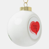 You Are in my Heart & Thoughts, Love God  Keramische Bal Ornament (Links)