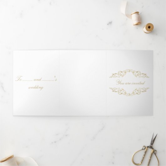 You are invited drieluik uitnodiging (Buitenkant)