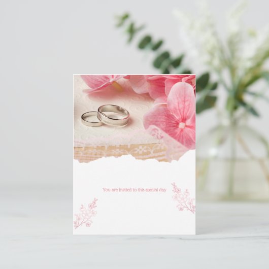 You are invited to this special day briefkaart (Staand voorkant)