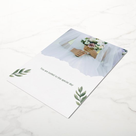 You are invited to this special day. folie uitnodiging (Gedraaid)