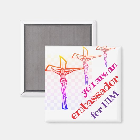 You are Jesus' Ambassador Tote Magneet (Voorkant / Achterkant)