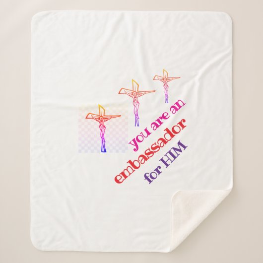 You are Jesus' Ambassador Tote Sherpa Deken (Voorkant)