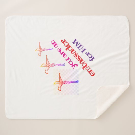 You are Jesus' Ambassador Tote Sherpa Deken (Voorkant (horizontaal))