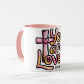 You Are Loved Christian 11 oz Coffee Mug Mok (Voorkant links)