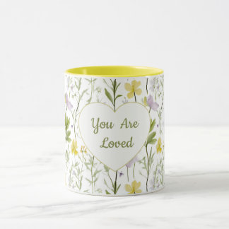 You Are Loved Floral Heart Combo Mok