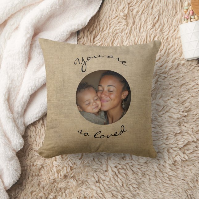You Are Loved Personalized Photo Throw Pillow Kussen (Deken)