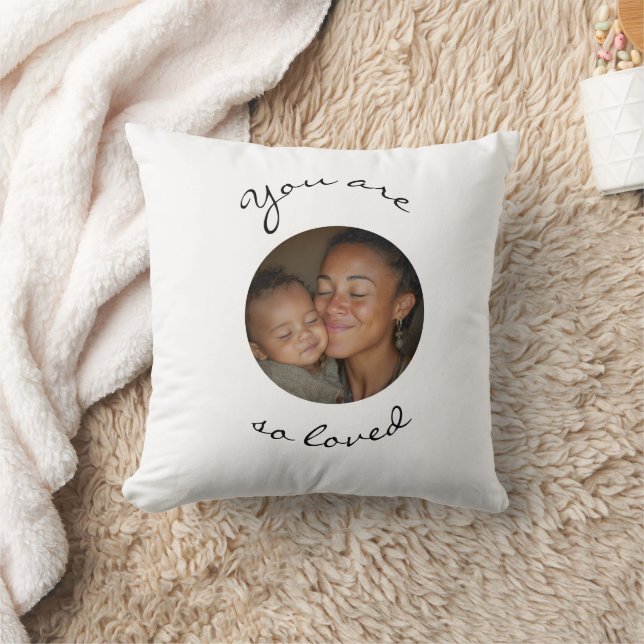 You Are Loved Personalized Photo Throw Pillow Kussen (Deken)