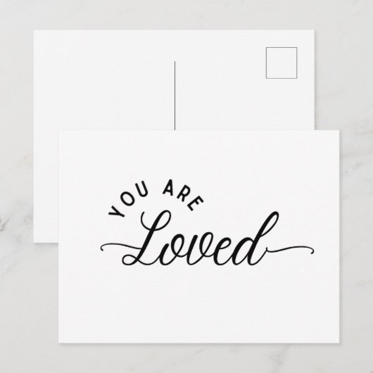 You are Loved Postcard Briefkaart (Voorkant / Achterkant)