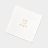 You Are Magic Gold Foil Quote Folie Servetten (Links)