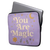 You Are Magic - Inspirational Star Design with Pos Laptop Sleeve (Voorkant Links)