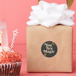 You Are Magic - Inspirational Star Design with Pos Ronde Sticker